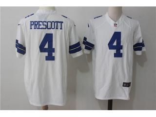 Dallas Cowboys 4 Dak Prescott White Limited Jersey