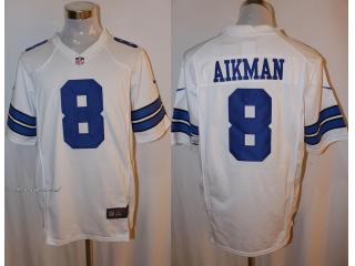 Dallas Cowboys 8 Troy AIikman White Limited Jersey