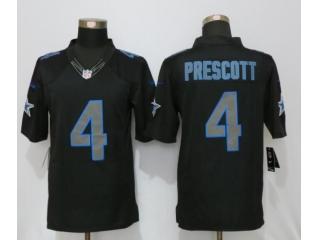 Dallas Cowboys 4 Dak Prescott Impact Limited Black Jersey