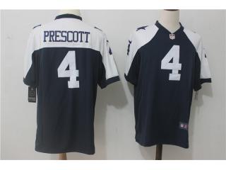Dallas Cowboys 4 Dak Prescott Blue Thanksgiving Limited Jersey