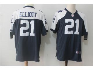 Dallas Cowboys 21 Ezekiel Elliott Blue Thanksgiving Limited Jersey