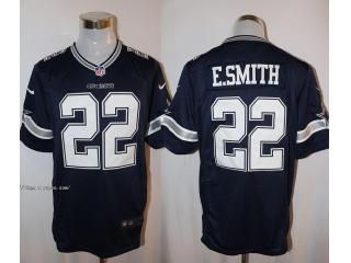 Dallas Cowboys 22 Emmitt Smith Blue Limited Jersey