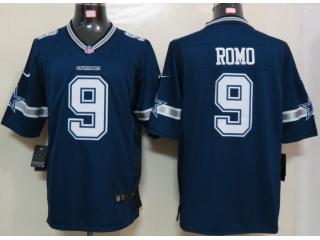 Dallas Cowboys 9 Tony Romo Blue Limited Jersey