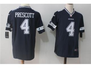 Dallas Cowboys 4 Dak Prescott Blue Limited Jersey