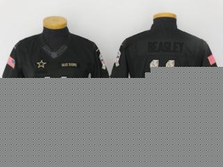 Women Dallas Cowboys 11 Cole Beasley Anthracite Salute To Service Elite Jersey