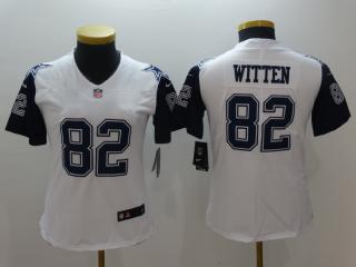 Women Dallas Cowboys 82 Jason Witten Football Jersey Legend White