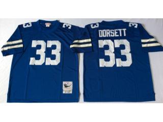 Dallas Cowboys 33 Tony Dorsett Football Jersey Blue Retro