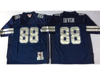 Dallas Cowboys 88 Michael Irvin Football Jersey Blue Retro
