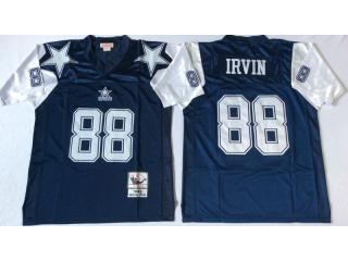 Dallas Cowboys 88 Michael Irvin Football Jersey Blue Retro