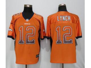 Denver Broncos 12 Paxton Lynch Drift Fashion Orange Elite Jersey