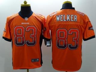 Denver Broncos 83 Wes Welker Drift Fashion Orange Elite Jersey