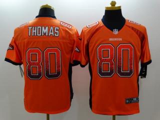 Denver Broncos 80 Julius Thomas Drift Fashion Orange Elite Jersey