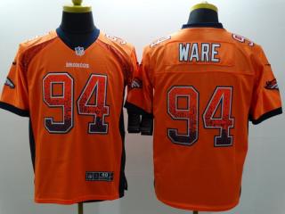 Denver Broncos 94 DeMarcus Ware Drift Fashion Orange Elite Jersey