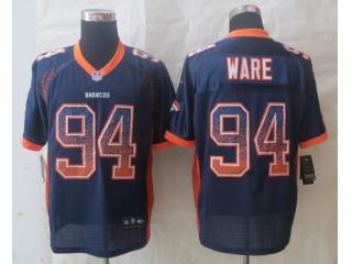 Denver Broncos 94 DeMarcus Ware Drift Fashion Blue Elite Jersey