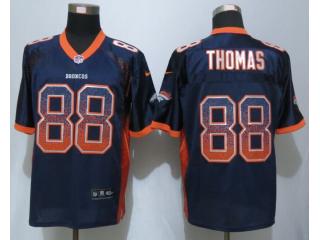 Denver Broncos 88 Demaryius Thomas Drift Fashion Blue Elite Jersey