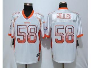 Denver Broncos 58 Von Miller Drift Fashion White Elite Jersey