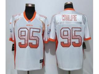 Denver Broncos 95 Derek Wolfe Drift Fashion White Elite Jersey