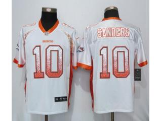 Denver Broncos 10 Emmanuel Sanders Drift Fashion White Elite Jersey
