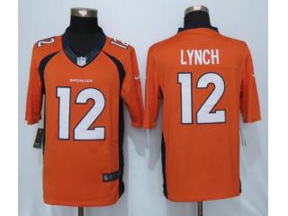 Denver Broncos 12 Paxton Lynch Football Jersey Orange