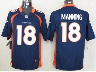 Denver Broncos 18 Peyton Manning Football Jersey Navy Blue