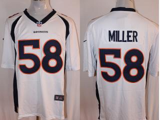 Denver Broncos 58 Von Miller Football Jersey White