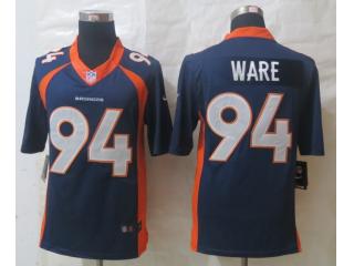 Denver Broncos 94 DeMarcus Ware Football Jersey Navy Blue