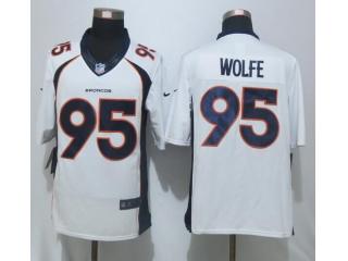Denver Broncos 95 Derek Wolfe Football Jersey White
