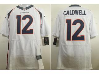 Denver Broncos 12 Andre Caldwell Elite Football Jersey White
