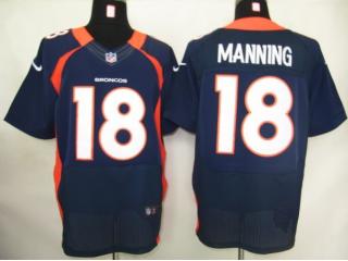 Denver Broncos 18 Peyton Manning Elite Football Jersey Navy Blue