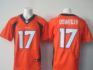 Denver Broncos 17 Brock Osweiler Elite Football Jersey Orange