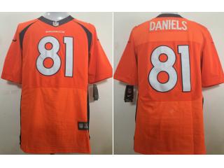 Denver Broncos 81 Owen Daniels Elite Football Jersey Orange