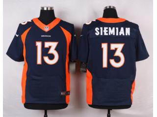 Denver Broncos 13 Trevor Siemian Elite Football Jersey Navy Blue