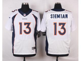 Denver Broncos 13 Trevor Siemian Elite Football Jersey White