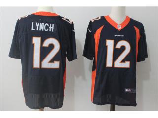 Denver Broncos 12 Paxton Lynch Elite Football Jersey WhiteDenver Navy Blue