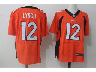 Denver Broncos 12 Paxton Lynch Elite Football Jersey Orange
