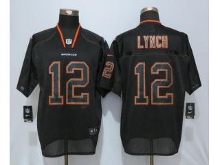Denver Broncos 12 Paxton Lynch Lights Out Black Elite Jersey