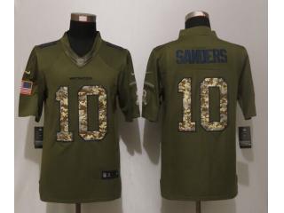 Denver Broncos 10 Emmanuel Sanders Green Salute To Service Limited Jersey