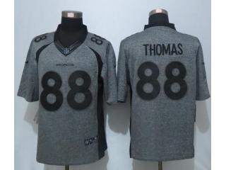 Denver Broncos 88 Demaryius Thomas Stitched Gridiron Gray Limited Jersey