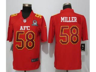 All-Star Denver Broncos 58 Von Miller Red 2017 Pro Bowl Limited Jersey