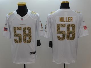 Denver Broncos 58 Von Miller Football Jersey White Camo word