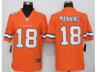 Denver Broncos 18 Peyton Manning Navy Orange Color Rush Limited Jersey
