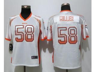 Women Denver Broncos 58 Von Miller Drift Fashion White Elite Jersey