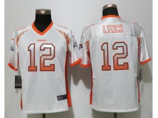 Women Denver Broncos 12 Paxton Lynch Drift Fashion White Elite Jersey