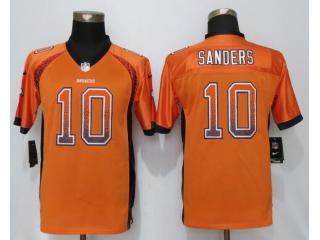 Youth Denver Broncos 10 Emmanuel Sanders Drift Fashion Orange Elite Jersey