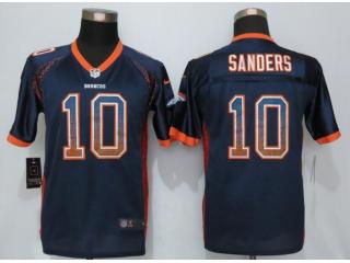 Youth Denver Broncos 10 Emmanuel Sanders Drift Fashion Blue Elite Jersey