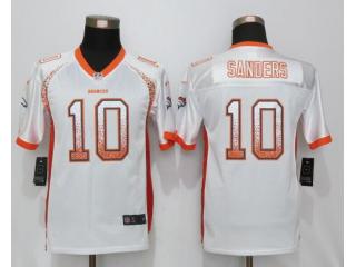 Youth Denver Broncos 10 Emmanuel Sanders Drift Fashion White Elite Jersey