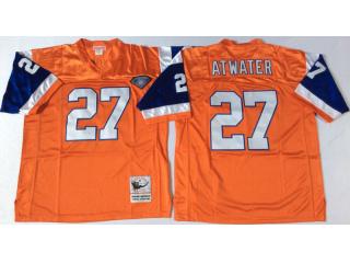 Denver Broncos 27 Steve Atwater Football Jersey Orange Retro