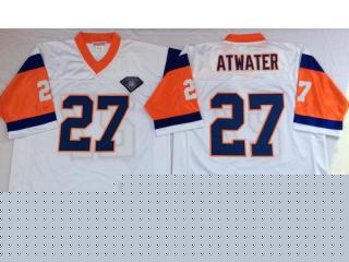 Denver Broncos 27 Steve Atwater Football Jersey White Retro
