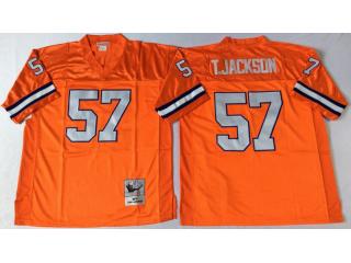 Denver Broncos 57 Tom Jackson Football Jersey Orange Retro