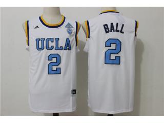 2017 Branch bear UCLA Bruins 2 Lonzo Ball College Basketball Jersey White